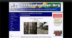 Desktop Screenshot of defesapopular.org