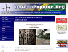 Tablet Screenshot of defesapopular.org